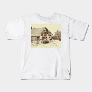 Barn Becomes Art Kids T-Shirt